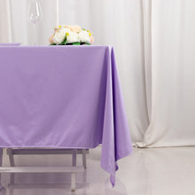 Lavender Premium Scuba Square Tablecloth, Lilac Wrinkle Free Polyester Seamless Tablecloth 70inch