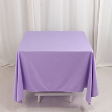 Lavender Premium Scuba Square Tablecloth, Lilac Wrinkle Free Polyester Seamless Tablecloth 70inch