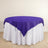 Purple Premium Scuba Square Table Overlay, Polyester Seamless Table Topper 70inch