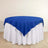 Royal Blue Premium Scuba Square Table Overlay, Polyester Seamless Table Topper 70inch
