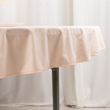 Blush Premium Scuba Round Tablecloth, Wrinkle Free Polyester Seamless Tablecloth - 70inch