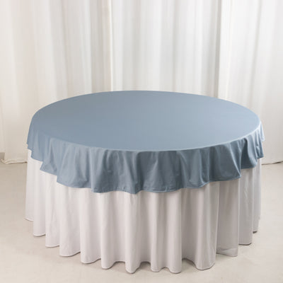 Scuba Round Tablecloth 70" Dusty Blue - Wrinkle Free Table Cover