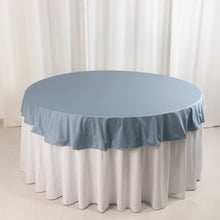 Dusty Blue Premium Scuba Round Tablecloth, Wrinkle Free Polyester Seamless Tablecloth - 70inch