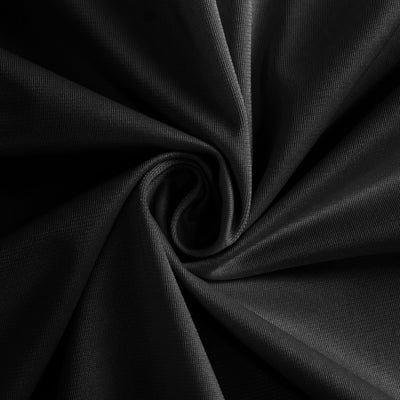 Scuba Round Tablecloth 70" Black - Wrinkle Free & Stain Resistant Sophisticated Table Cover