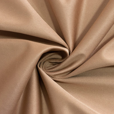 Scuba Round Tablecloth 70" Nude - Wrinkle Free Table Cover