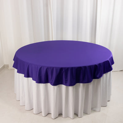 Scuba Round Tablecloth 70" Purple - Wrinkle Free Table Cover