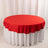 Red Premium Scuba Round Tablecloth, Wrinkle Free Polyester Seamless Tablecloth - 70inch