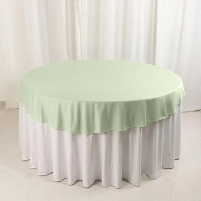 Scuba Round Tablecloth 70" Sage Green - Wrinkle Free Table Cover