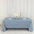 Scuba Rectangular Tablecloth 72x120inch Dusty Blue - Wrinkle Free Table Cover