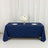 Scuba Rectangular Tablecloth 72x120 Navy Blue - Wrinkle Free Table Cover