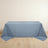 Dusty Blue Premium Scuba Rectangular Tablecloth, Wrinkle Free Polyester Seamless Tablecloth