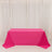Scuba Rectangular Tablecloth 90x132inch Fuchsia - Seamless Table Cover