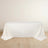 90x132inch Ivory Premium Scuba Rectangular Tablecloth, Wrinkle Free Polyester Seamless