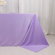 Lavender Lilac Premium Scuba Rectangular Tablecloth, Wrinkle Free Polyester Seamless