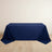 Navy Blue Premium Scuba Rectangular Tablecloth, Wrinkle Free Polyester Seamless Tablecloth