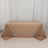Nude Premium Scuba Rectangular Tablecloth, Wrinkle Free Polyester Seamless Tablecloth - 90x132inch