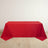 Red Premium Scuba Rectangular Tablecloth, Wrinkle Free Polyester Seamless Tablecloth - 90x132inch
