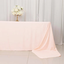 Blush Premium Scuba Rectangular Tablecloth, Wrinkle Free Polyester Seamless Tablecloth - 90x156inch