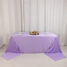 Lavender Lilac Premium Scuba Rectangular Tablecloth, Wrinkle Free Polyester Seamless Tablecloth