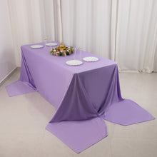 Lavender Lilac Premium Scuba Rectangular Tablecloth, Wrinkle Free Polyester Seamless Tablecloth