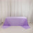 Lavender Lilac Premium Scuba Rectangular Tablecloth, Wrinkle Free Polyester Seamless Tablecloth