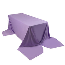 Lavender Lilac Premium Scuba Rectangular Tablecloth, Wrinkle Free Polyester Seamless Tablecloth