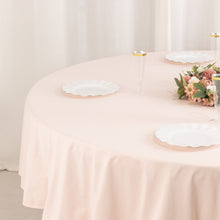 Blush Premium Scuba Round Tablecloth, Wrinkle Free Polyester Seamless Tablecloth - 90inch