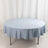 Dusty Blue Premium Scuba Round Tablecloth, Wrinkle Free Polyester Seamless Tablecloth - 90inch