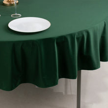 Hunter Emerald Green Premium Scuba Round Tablecloth, Wrinkle Free Polyester Seamless - 90inch