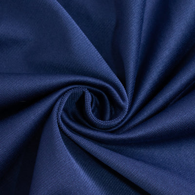 Scuba Round Tablecloth 90" Navy Blue - Wrinkle Free Table Cover