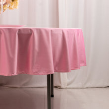 Pink Premium Scuba Round Tablecloth, Wrinkle Free Polyester Seamless Tablecloth - 90inch