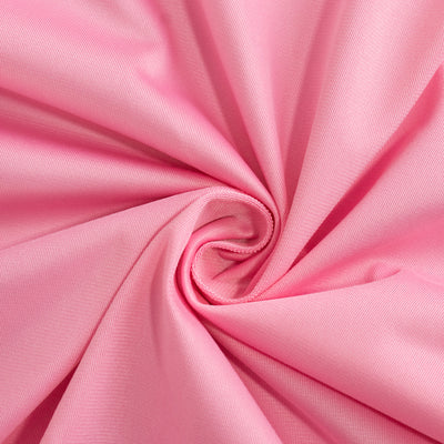 Scuba Round Tablecloth 90" Pink - Wrinkle Free Table Cover