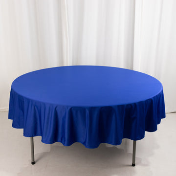 <h3 style="margin-left:0px;"><strong>90" Premium Royal Blue Scuba Round Tablecloth</strong>