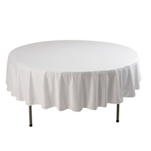 White Premium Scuba Round Tablecloth, Wrinkle Free Polyester Seamless Tablecloth - 90inch