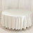 Shimmer Pearl White Premium Scuba Round Tablecloth, Wrinkle Free Polyester Tablecloth