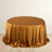 Shimmer Gold Premium Scuba Round Tablecloth, Wrinkle Free Seamless Polyester Tablecloth