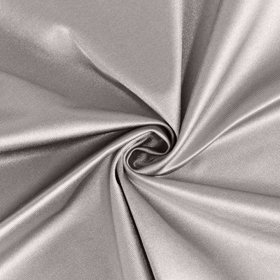 Scuba Rectangular Tablecloth 60"x102" Shimmer Silver - Wrinkle Free Table Cover