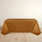 Shimmer Gold Premium Scuba Rectangle Tablecloth, Wrinkle Free Seamless Polyester Tablecloth