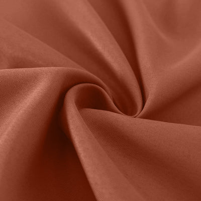 Polyester Square Tablecloth 54"x54" Terracotta (Rust) - Wrinkle-Resistant Table Cover