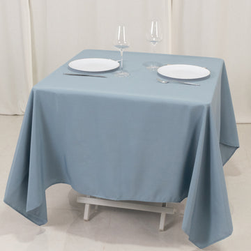 <h3 style="margin-left:0px;"><strong>Fancy Dusty Blue Polyester Tablecloth</strong>