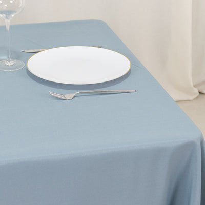 Premium Polyester Square Table Overlay 70"x70" Dusty Blue - 220GSM Wrinkle-Resistant Table Topper