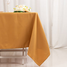 Gold Premium Seamless Polyester Square Tablecloth 220GSM 70inch