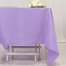 Lavender Lilac Premium Seamless Polyester Square Tablecloth 220GSM 70inch