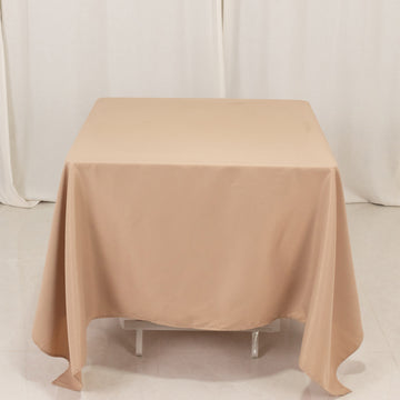 <h3 style="margin-left:0px;"><strong>Premium Nude Polyester Square Tablecloth</strong>