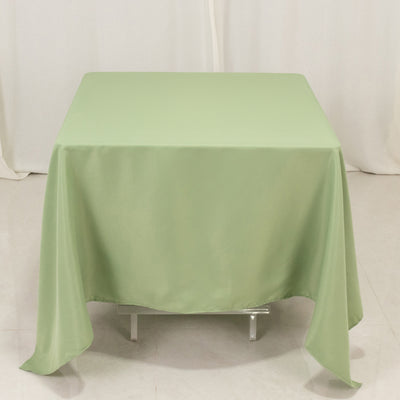 Premium Polyester Square Tablecloth 70"x70" Sage Green - Wrinkle-Resistant 220GSM Table Cover