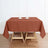 Terracotta (Rust) Polyester Square Tablecloth 70\"x70\"