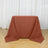 Terracotta (Rust) Polyester Square Tablecloth - 90inch