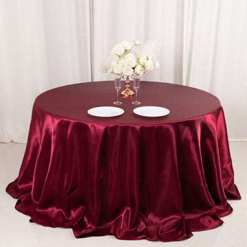 <h3 style="margin-left:0px;"><strong>Durable and Easy to Care For Satin Tablecloth</strong>