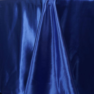 Satin Rectangular Tablecloth 90"x132" Royal Blue - Seamless Table Cover