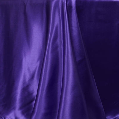 Satin Rectangular Tablecloth 90"x156" Purple - Seamless Table Cover